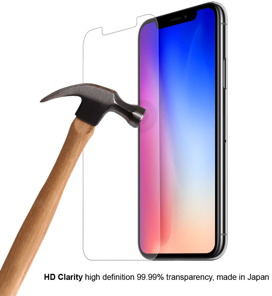 Eiger Apple iPhone XS Max Tempered Glass Case Friendly Protector Plat afbeelding 6