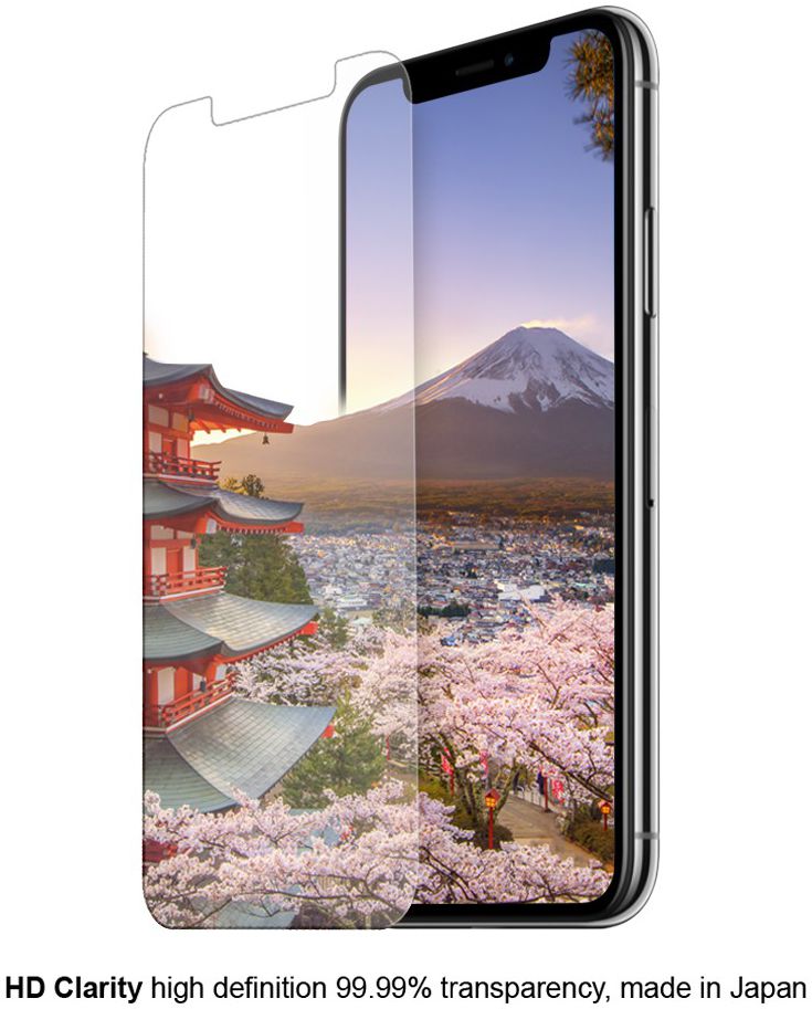 Eiger Apple iPhone XS Max Tempered Glass Case Friendly Protector Plat afbeelding 7