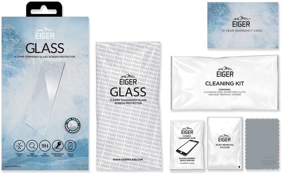 Eiger Tempered Glass Screen Protector Huawei P20 Lite afbeelding 9