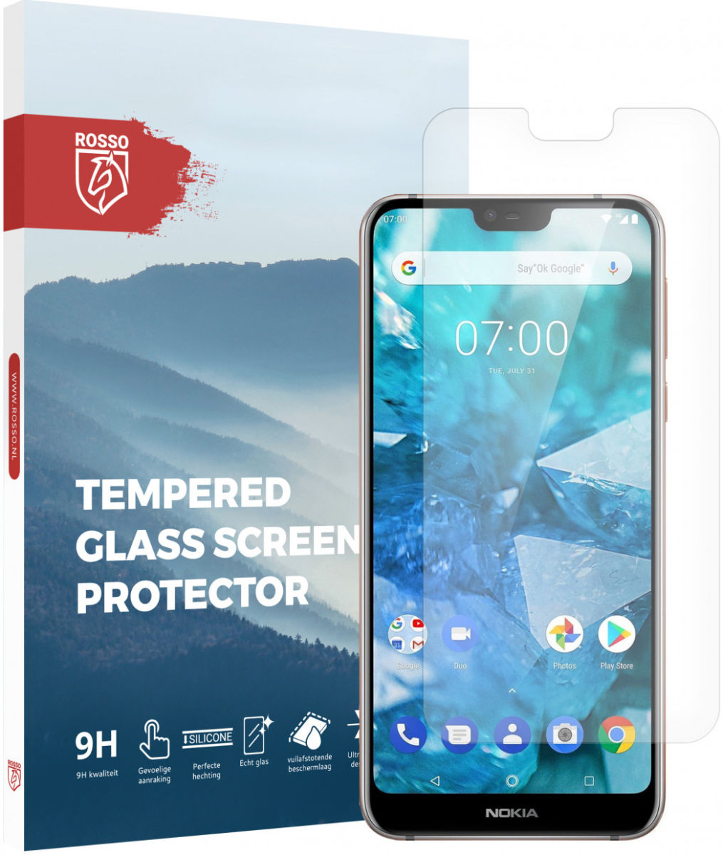 Rosso Nokia 7.1 9H Tempered Glass Screen Protector afbeelding 1