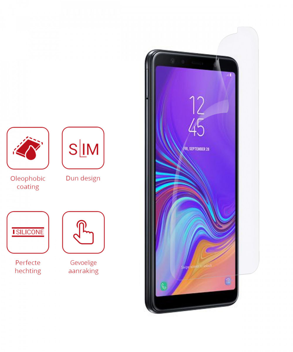 Rosso Samsung Galaxy A9 (2018) Ultra Clear Screen Protector Duo Pack afbeelding 2