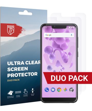 Rosso Wiko View 2 Go Ultra Clear Screen Protector Duo Pack Screen Protectors