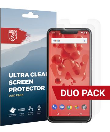 Rosso Wiko View 2 Plus Ultra Clear Screen Protector Duo Pack Screen Protectors
