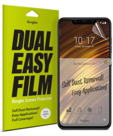 Ringke DualEasy Anti-Stof Screen Protector Xiaomi PocoPhone F1 2-Pack Screen Protectors