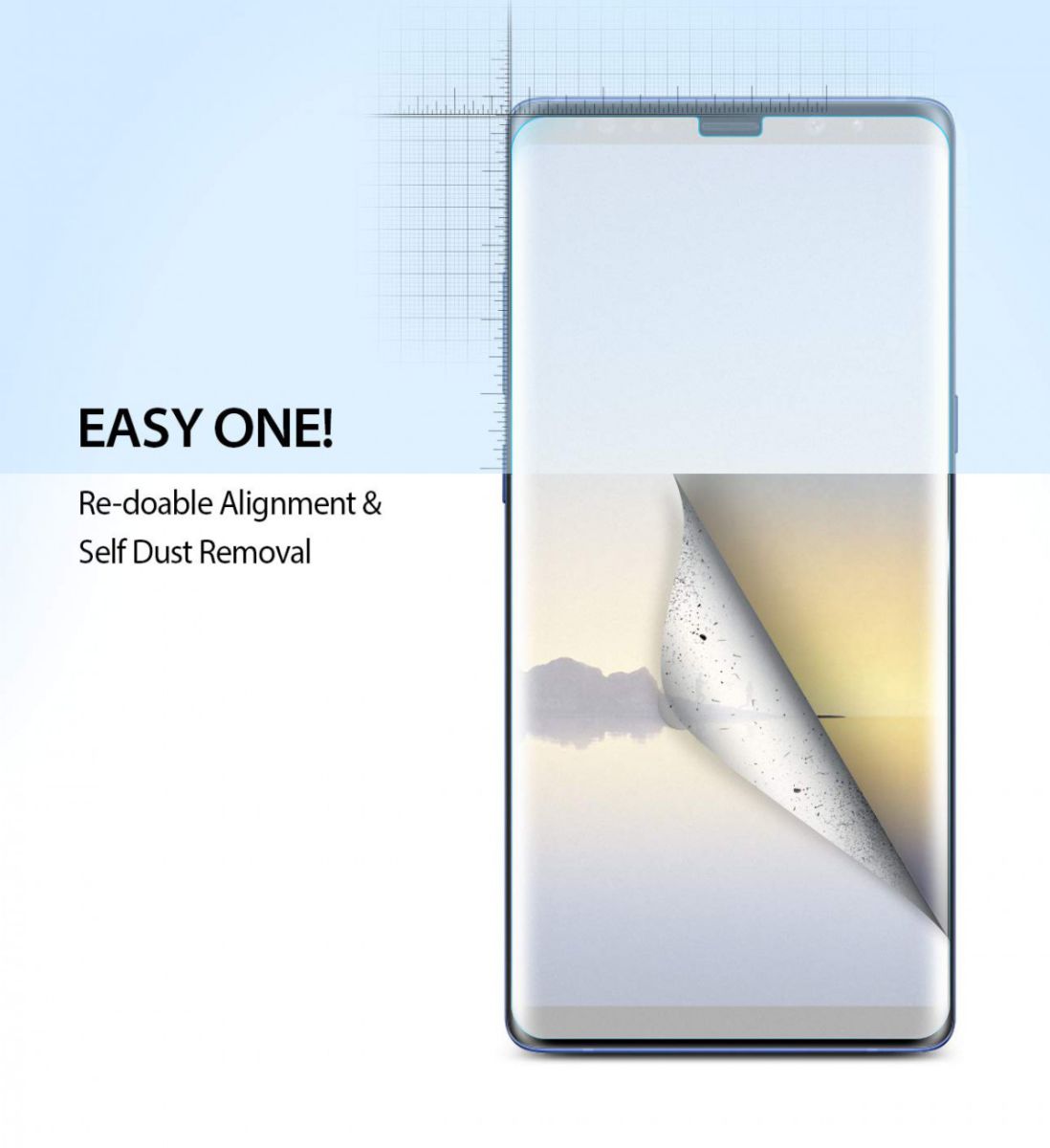 Ringke DualEasy Anti-Stof Screen Protector Galaxy Note 8 [2-Pack] afbeelding 4