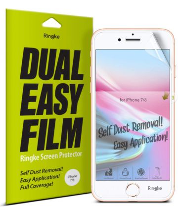 Ringke DualEasy Anti-Stof Screen Protector Apple iPhone 8 [2-Pack] Screen Protectors