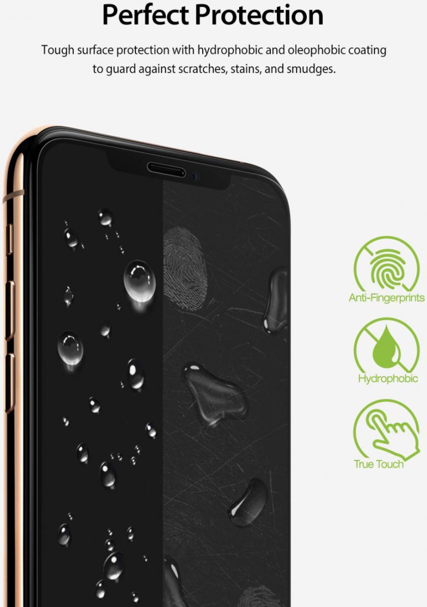 Ringke DualEasy Anti-Stof Screen Protector Apple iPhone XS Max 2-Pack afbeelding 9
