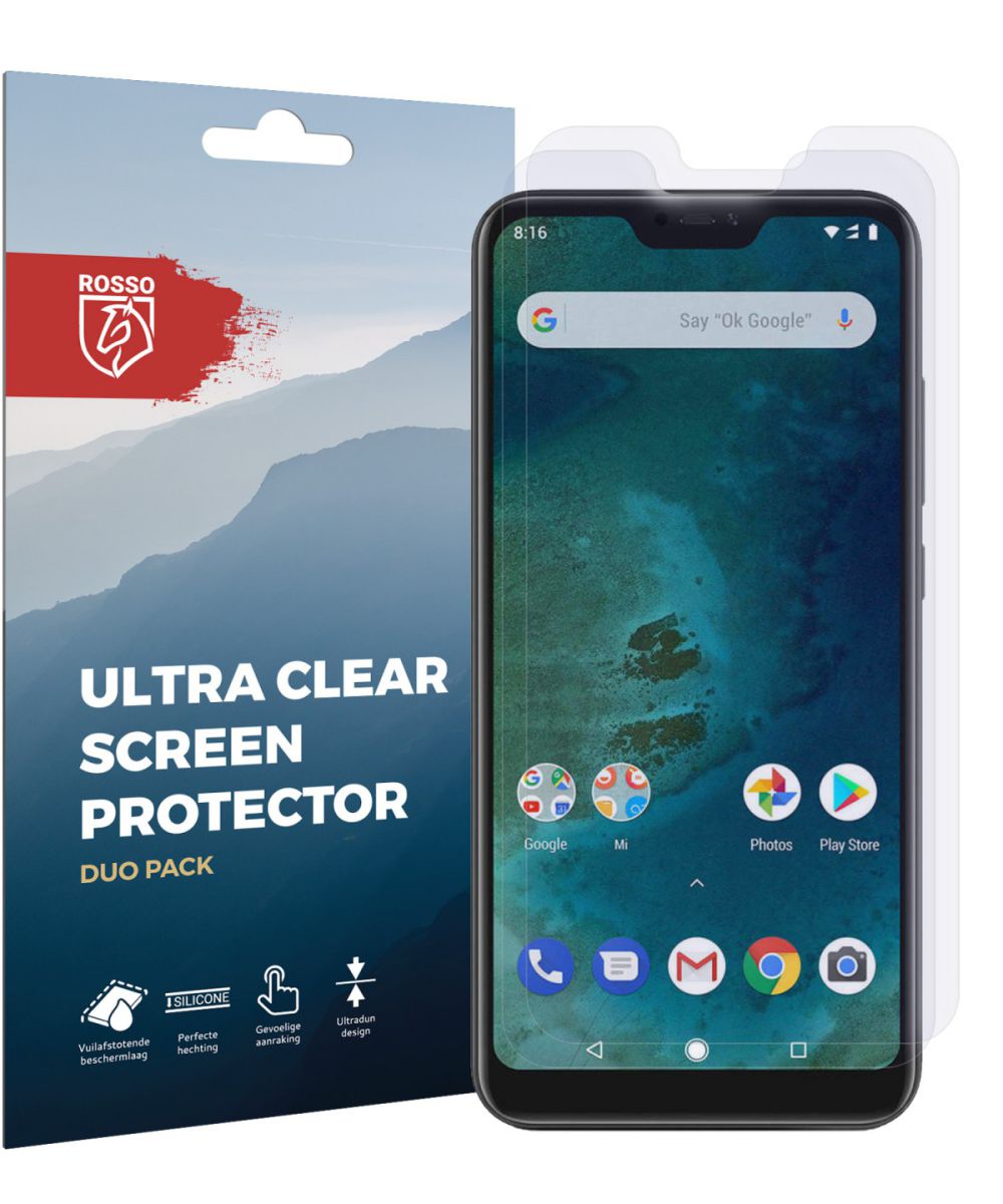 Rosso Xiaomi Mi A2 Lite Ultra Clear Screen Protector Duo Pack afbeelding 10