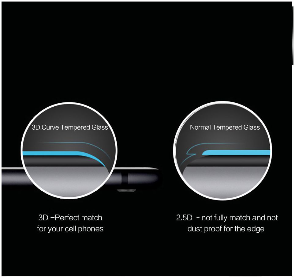 RhinoShield 3D Curved Edge to Edge Tempered Glass iPhone XR Zwart afbeelding 5