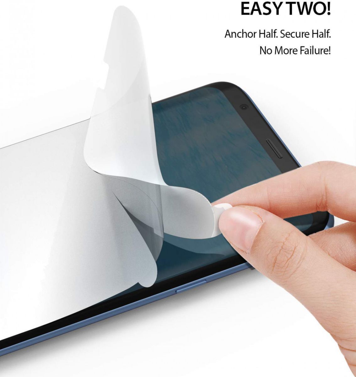 Ringke DualEasy Anti-Stof Screen Protector Galaxy S8 [2-Pack] afbeelding 6