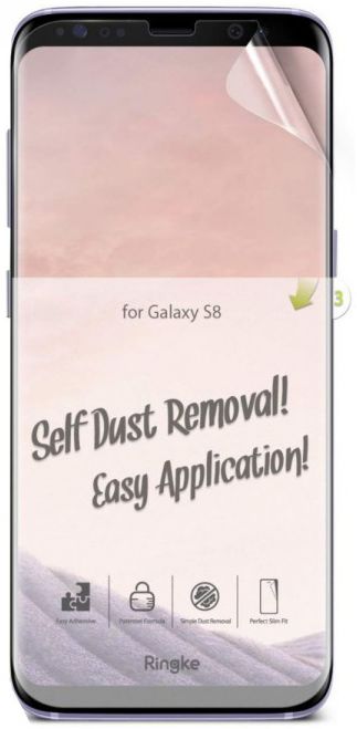 Ringke DualEasy Anti-Stof Screen Protector Galaxy S8 [2-Pack] afbeelding 10