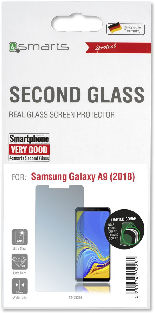 4smarts Second Glass Limited Cover Samsung Galaxy A9 2018 afbeelding 1