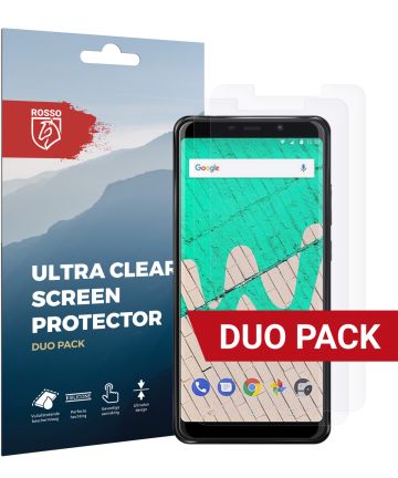Rosso Wiko View Max Ultra Clear Screen Protector Duo Pack Screen Protectors