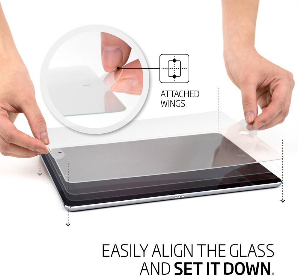 Spigen Apple iPad  2017 / 2018 Tempered Glass Screen Protector afbeelding 2