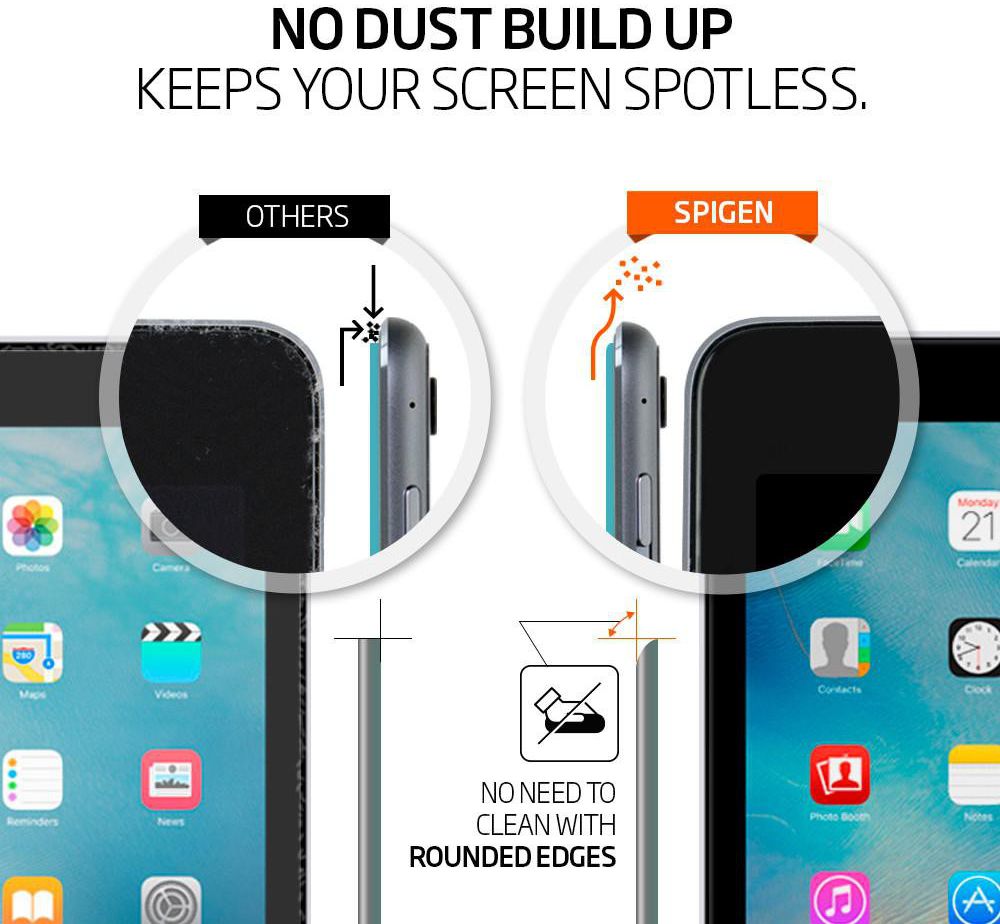 Spigen Apple iPad  2017 / 2018 Tempered Glass Screen Protector afbeelding 3