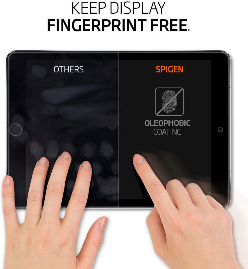 Spigen Apple iPad  2017 / 2018 Tempered Glass Screen Protector afbeelding 6