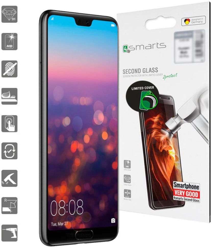 4Smarts Second Glass Huawei P20 Pro Tempered Glass Screen Protector afbeelding 1