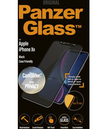PanzerGlass Privacy Camslider Case Friendly Screenprotector iPhone XR Screen Protectors