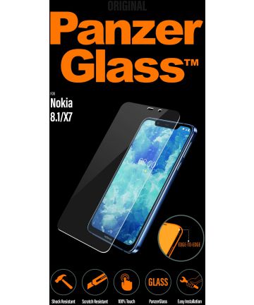 Panzerglass Edge to Edge Nokia 8.1 Screenprotector Transparant Screen Protectors