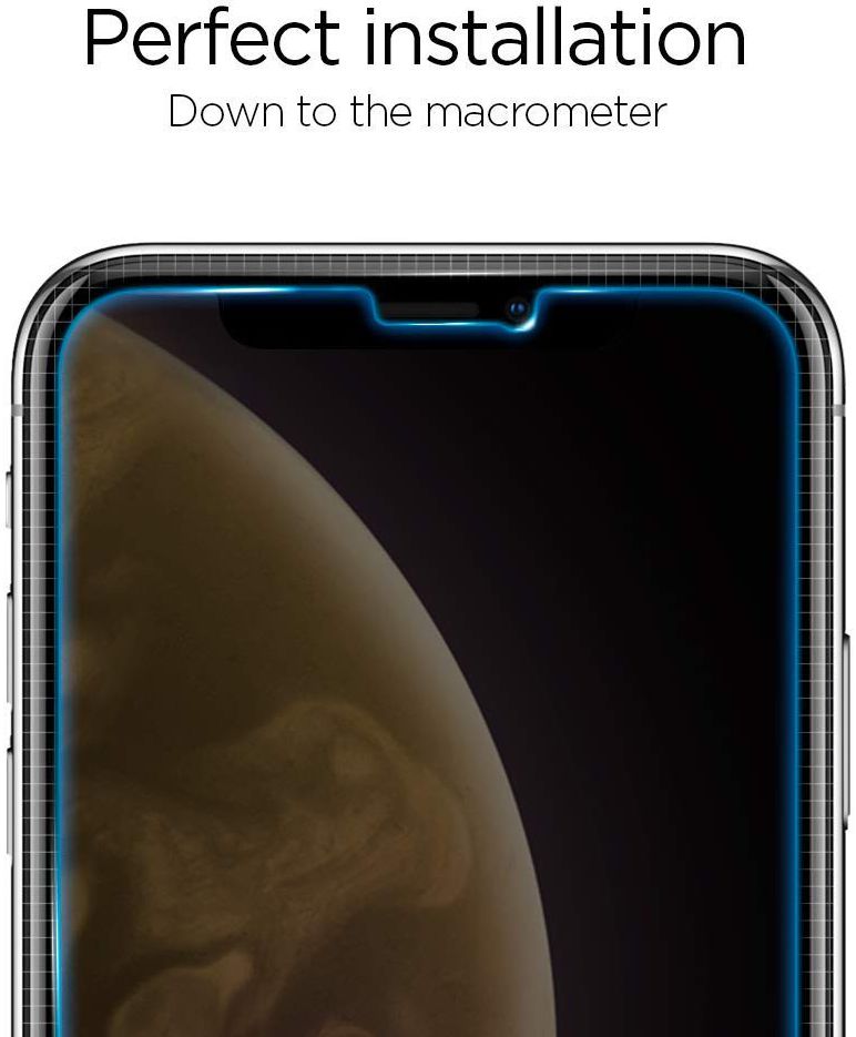 Spigen Glas t.R EZ Fit Apple iPhone XR Screen Protector Tempered Glass afbeelding 5