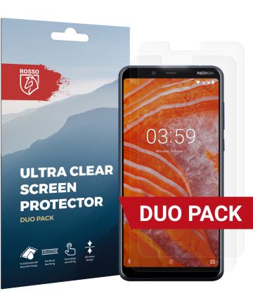 Rosso Nokia 3.1 Plus Ultra Clear Screen Protector Duo Pack Screen Protectors