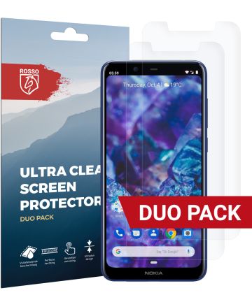 Rosso Nokia 5.1 Plus Ultra Clear Screen Protector Duo Pack Screen Protectors