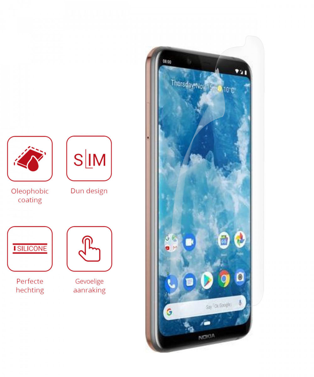 Rosso Nokia 8.1 Ultra Clear Screen Protector Duo Pack afbeelding 2