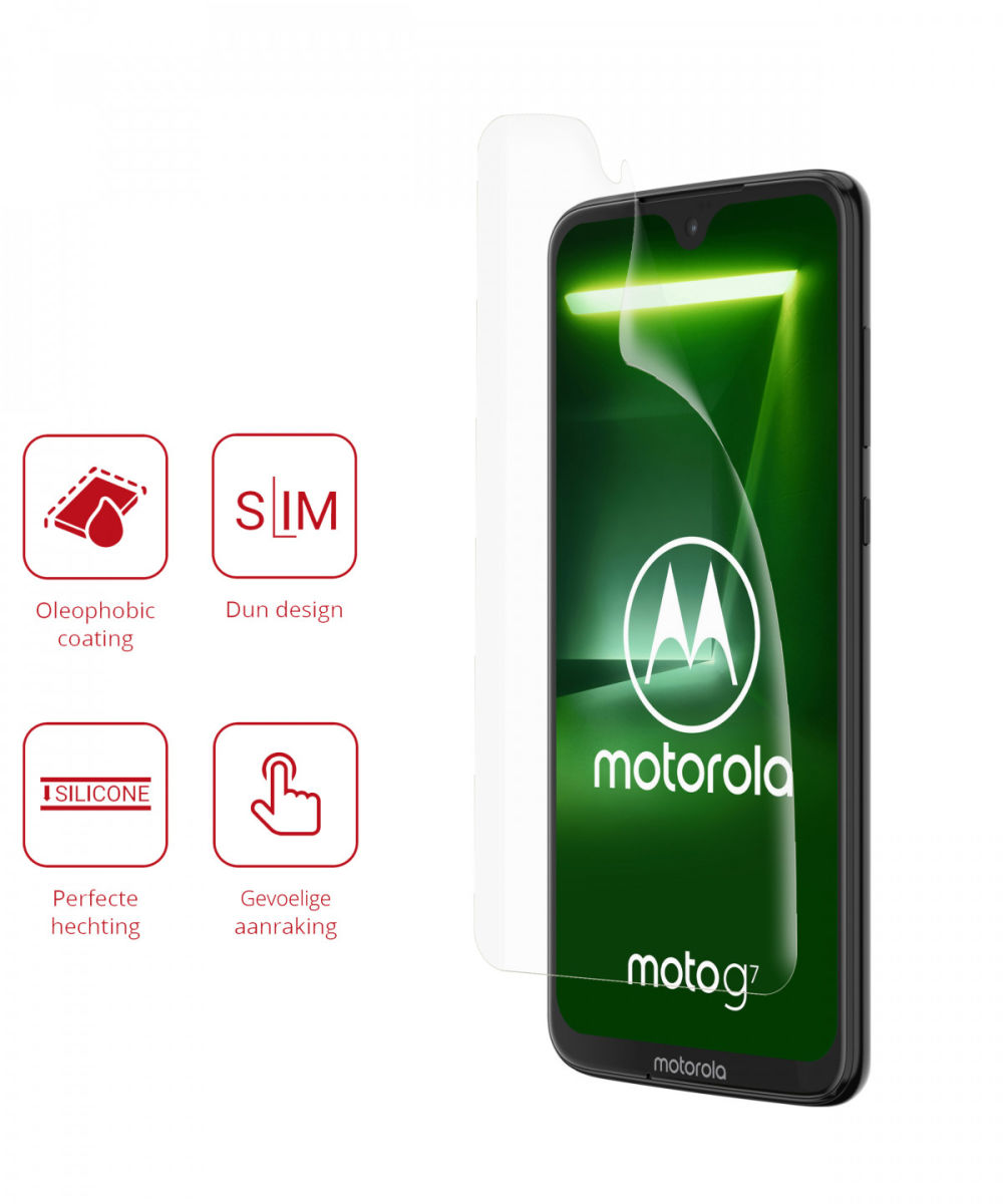 Rosso Motorola Moto G7 Ultra Clear Screen Protector Duo Pack afbeelding 2