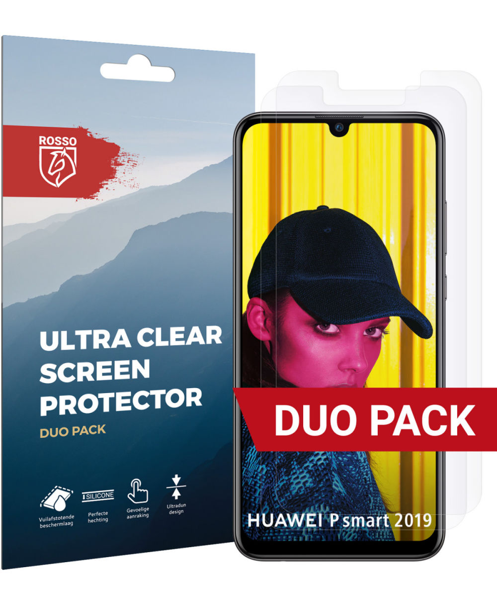 Rosso Huawei P Smart (2019) Ultra Clear Screen Protector Duo Pack afbeelding 1