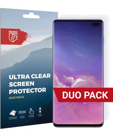 Rosso Samsung Galaxy S10 Plus Ultra Clear Screen Protector Duo Pack Screen Protectors