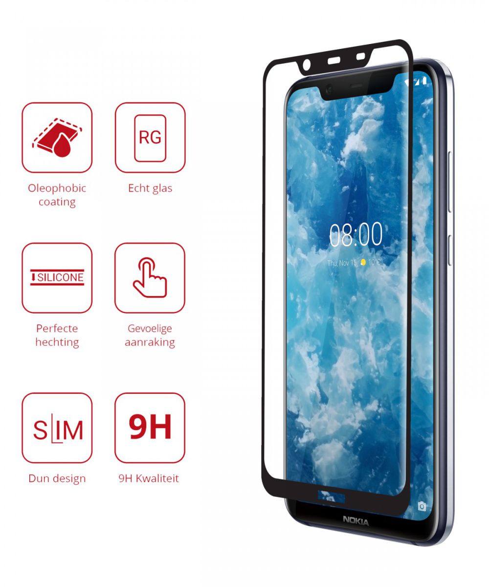 Rosso Nokia 8.1 9H Tempered Glass Screen Protector afbeelding 2