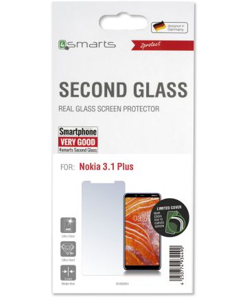 4Smarts Second Glass Nokia 3.1 Plus Tempered Glass Screen Protector Screen Protectors