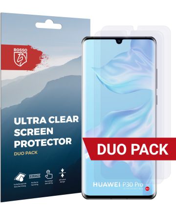 Rosso Huawei P30 Pro Ultra Clear Screen Protector Duo Pack Screen Protectors