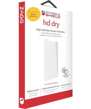 InvisibleSHIELD HD Dry Screen Protector Apple iPhone X Screen Protectors