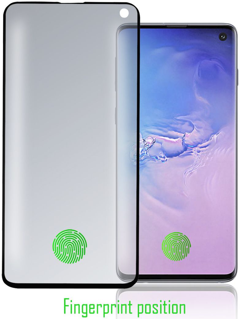 4Smarts Second Glass Colour Frame Samsung Galaxy S10 Zwart afbeelding 1