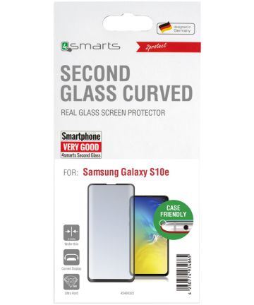 4Smarts Second Glass Colour Frame Samsung Galaxy S10E Zwart Screen Protectors