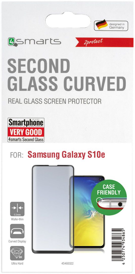 4Smarts Second Glass Colour Frame Samsung Galaxy S10E Zwart afbeelding 1