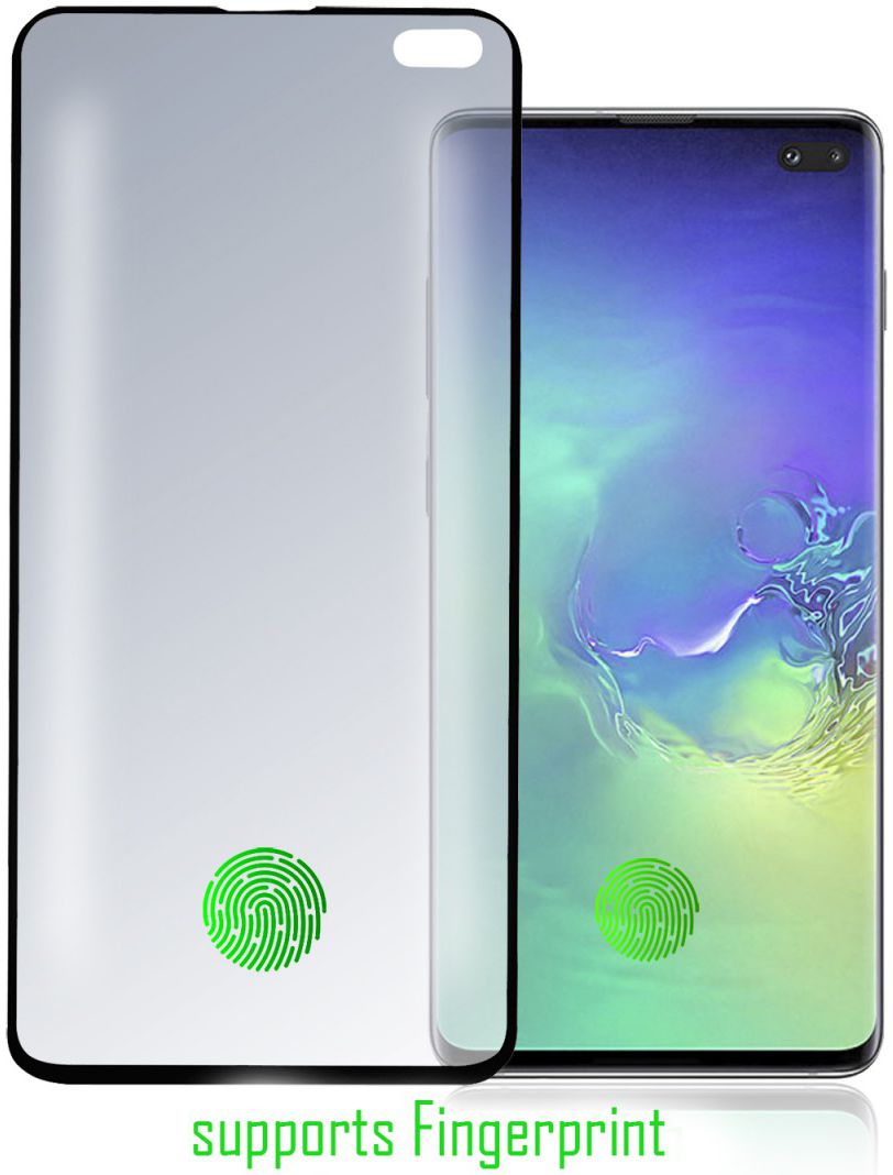 4Smarts Second Glass Colour Frame Samsung Galaxy S10 Plus Zwart afbeelding 1