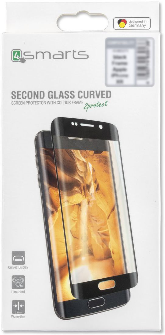 4Smarts Second Glass Curved Colour Frame Huawei P30 Zwart afbeelding 1