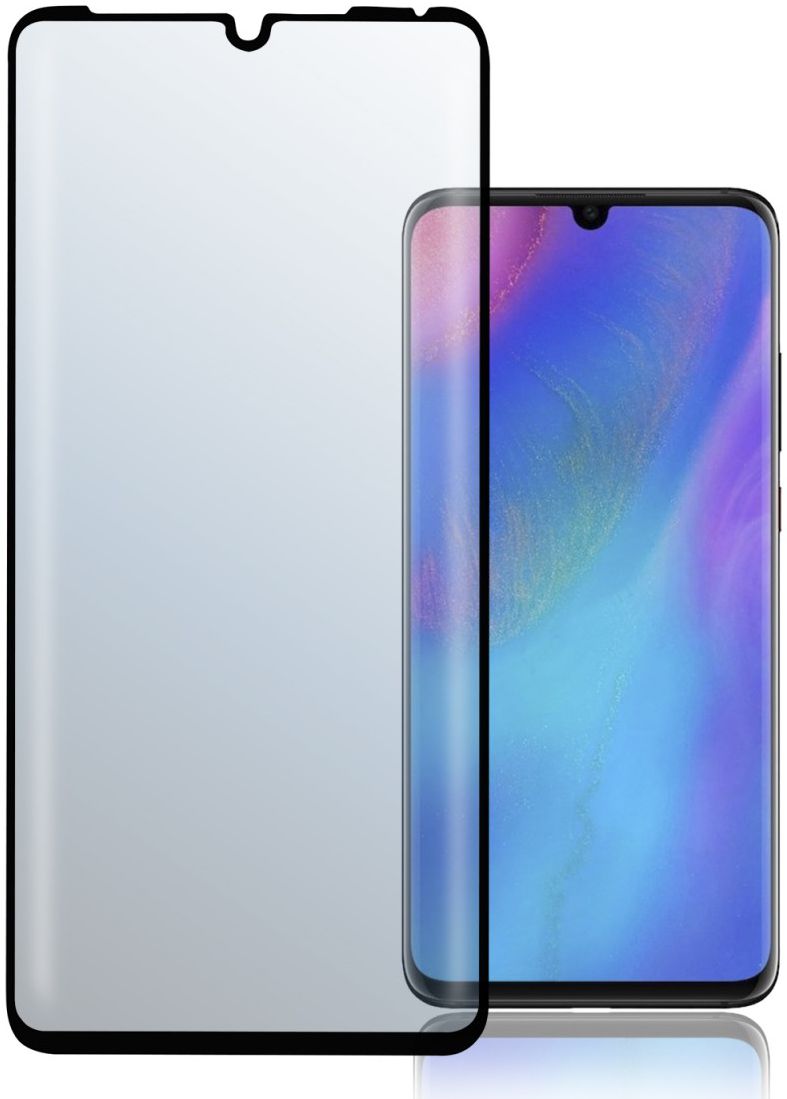 4Smarts Second Glass Curved Colour Frame Huawei P30 Pro Zwart afbeelding 2