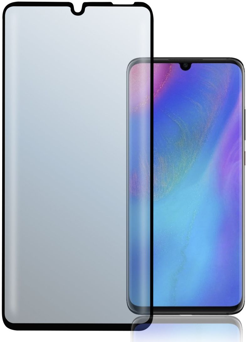 4Smarts Second Glass Colour Frame Huawei P30 Lite Zwart afbeelding 1