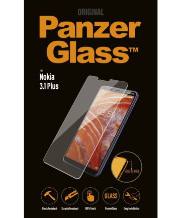 PanzerGlass Nokia 3.1 Plus Edge To Edge Screenprotector Zwart Screen Protectors