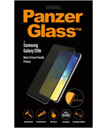 PanzerGlass Samsung Galaxy S10E Privacy Glass Screenprotector Zwart Screen Protectors