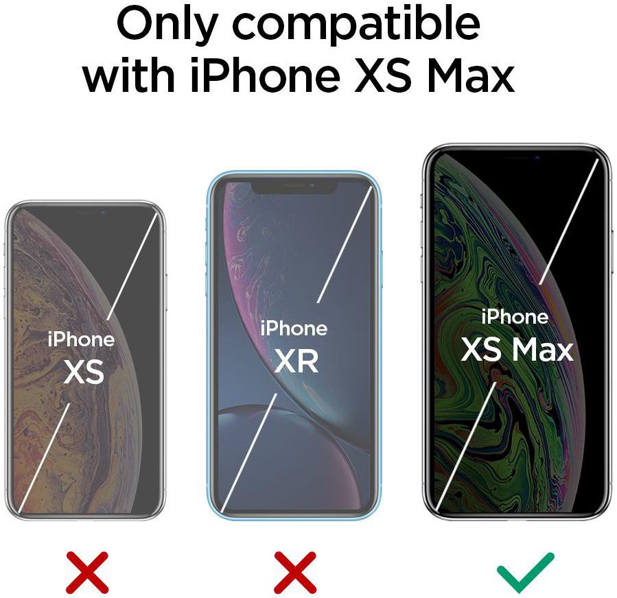 Spigen Apple iPhone XS Tempered Glass Screen Protector (2 Pack) afbeelding 9