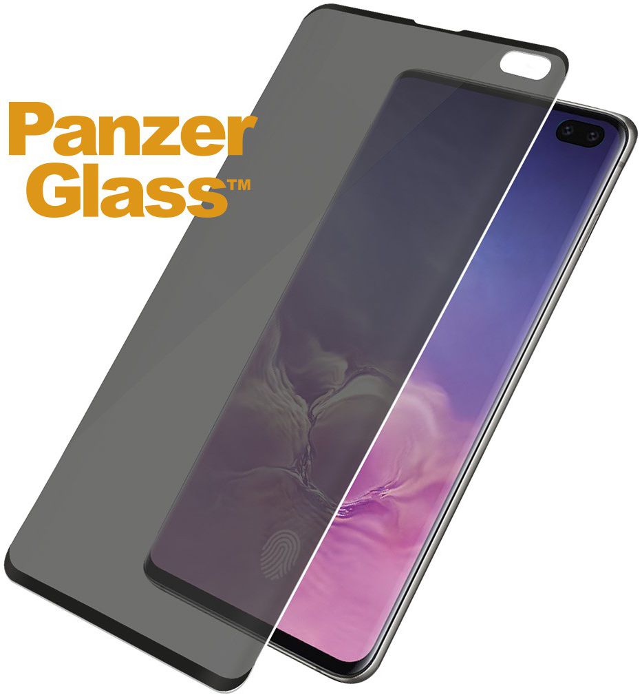 PanzerGlass Galaxy S10 Plus Privacy Glass Screenprotector Zwart afbeelding 2