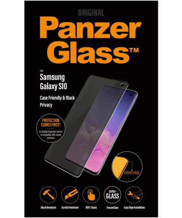 PanzerGlass Samsung Galaxy S10 Privacy Glass Screenprotector Zwart Screen Protectors