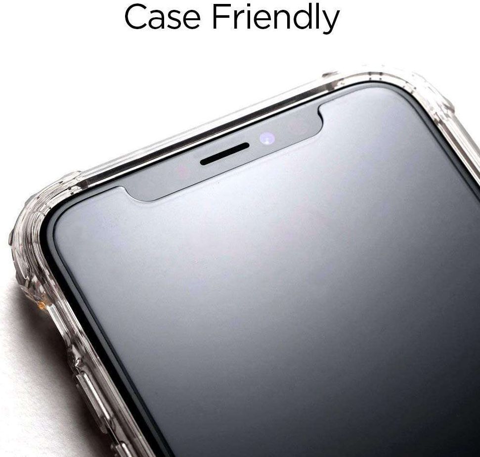 Spigen Apple iPhone XS Max Tempered Glass Screen Protector (2 Pack) afbeelding 3