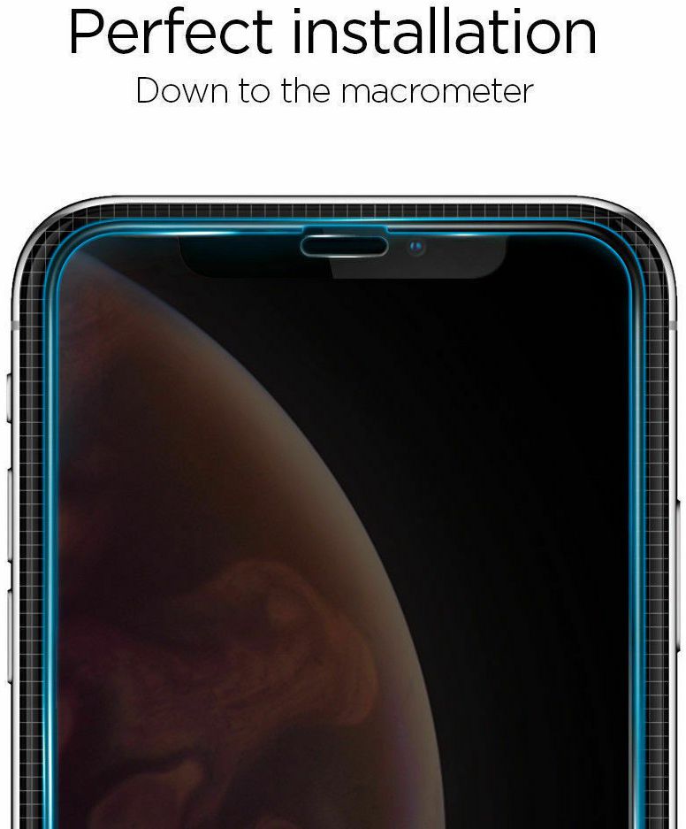 Spigen Apple iPhone XS / X Full Cover Tempered Glass Screen Protector afbeelding 2