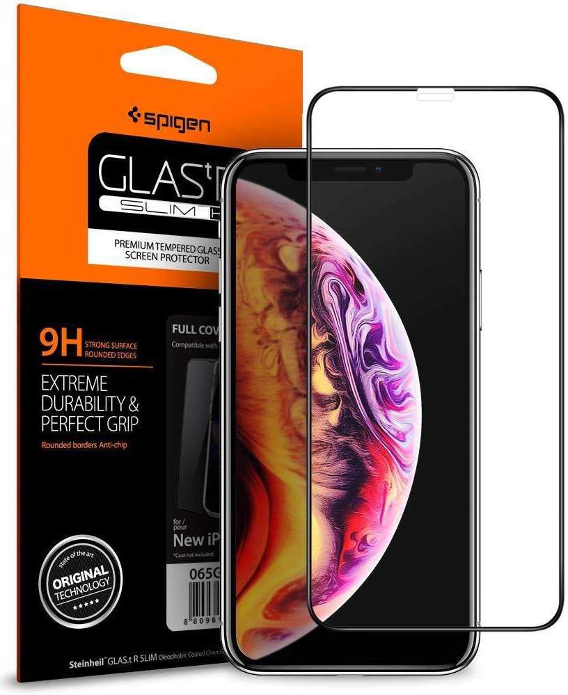 Spigen Apple iPhone XS Max Full Cover Tempered Glass Screen Protector afbeelding 1