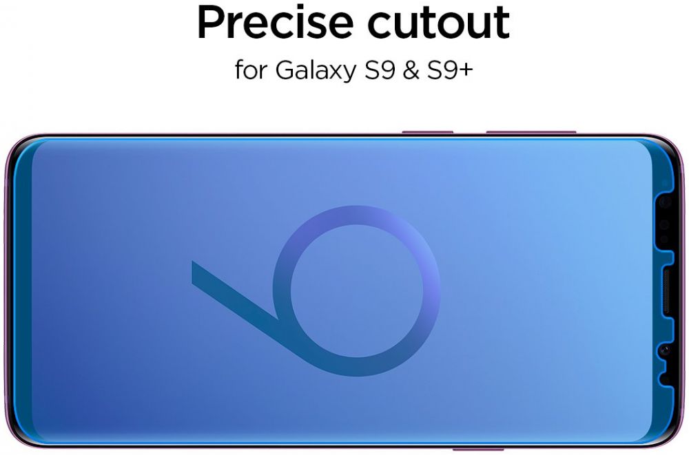 Spigen Curved Crystal Samsung Galaxy S9 HD Screen Protector (2 Pack) afbeelding 4